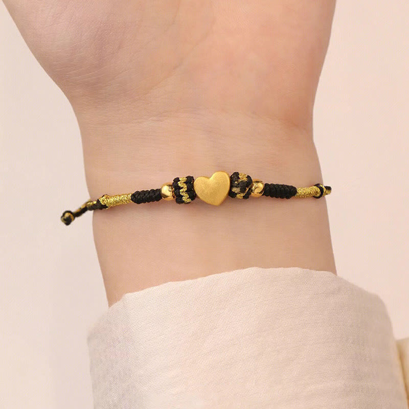 Buddha Stones Tibet Handmade Love Heart King Kong Knot Luck Braided Bracelet - image 5