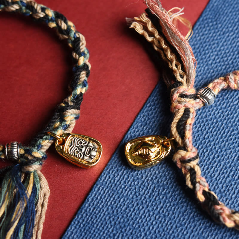 Buddha Stones Zakiram Goddess of Wealth Om Mani Padme Hum Peace Handmade Bracelet - image 5