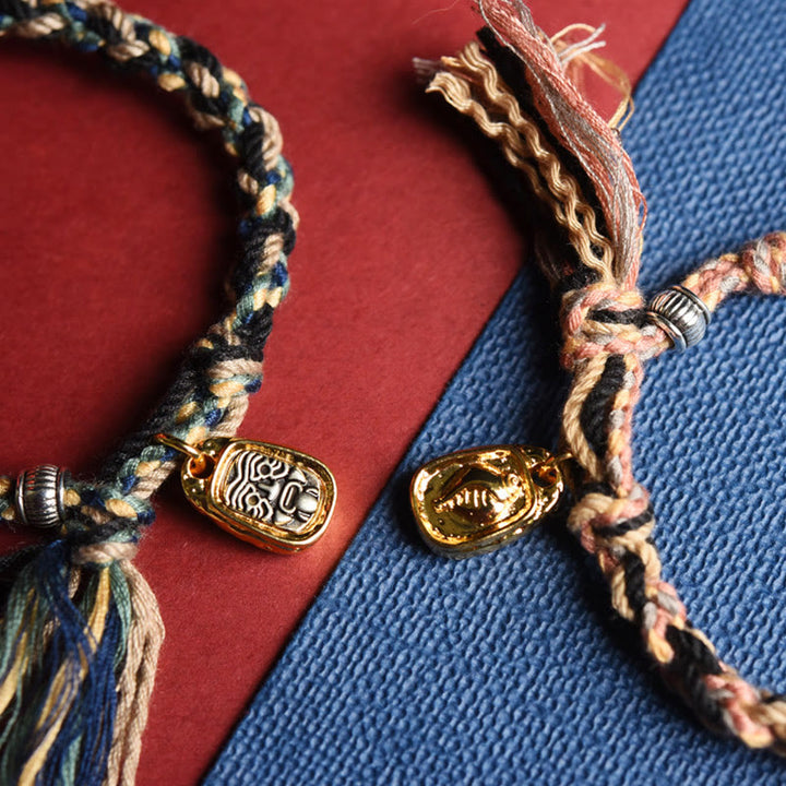 Buddha Stones Zakiram Goddess of Wealth Om Mani Padme Hum Peace Handmade Bracelet - image 5
