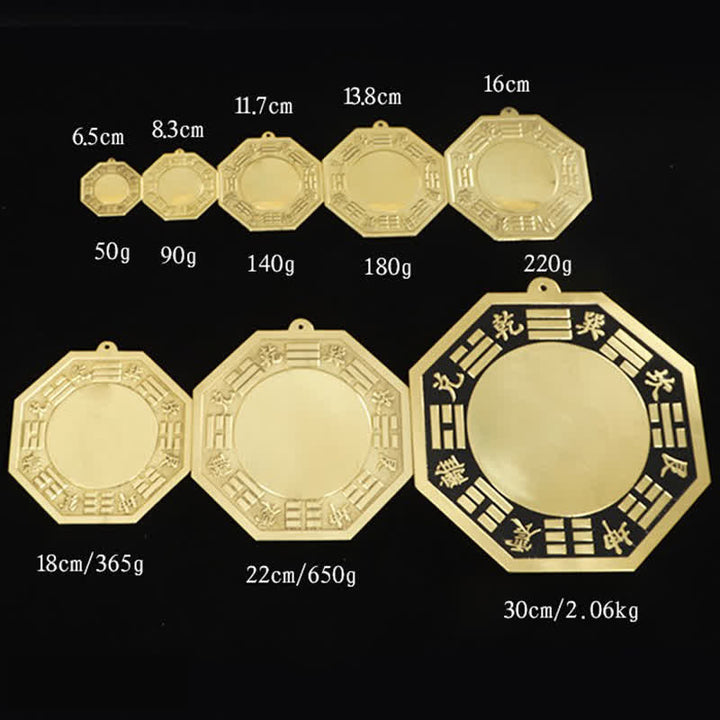 Buddha Stones Feng Shui Bagua Map Copper Balance Energy Map - image 16