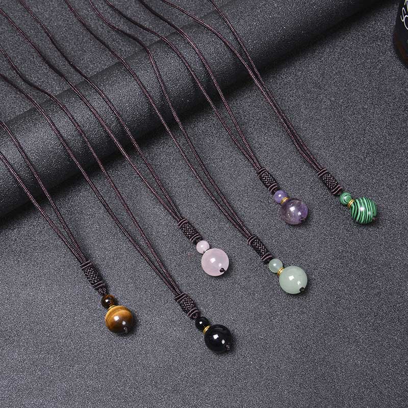 Buddha Stones Tibetan Jade Harmony Necklace - image 13