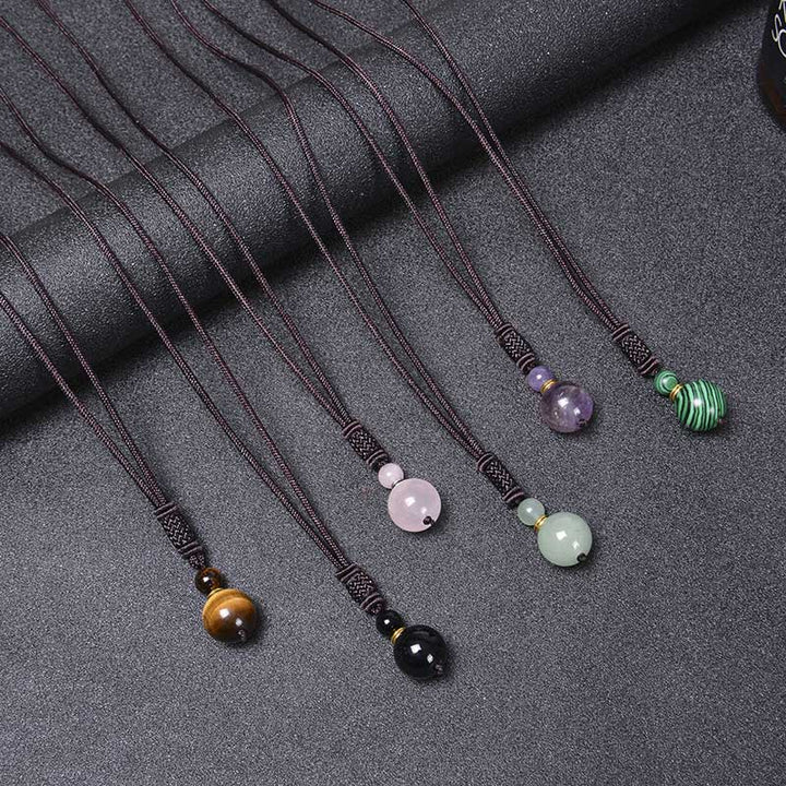 Buddha Stones Tibetan Jade Harmony Necklace - image 13
