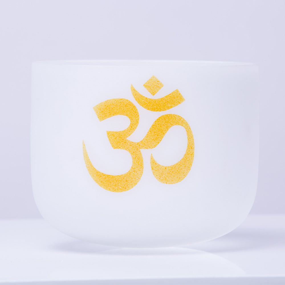 OM Crystal Sound Bowl Meditation Handcrafted for Mindfulness and Protection Singing Bowl - 10 IN (25.4CM) - image 0