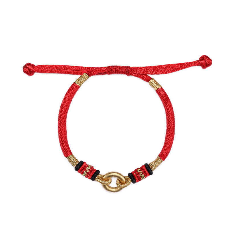 Buddha Stones FengShui Lucky Red String Couple Bracelet - image 3