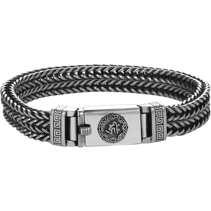 Buddha Stones Om Mani Padme Hum Purity Peace Braid Style Bracelet - image 4