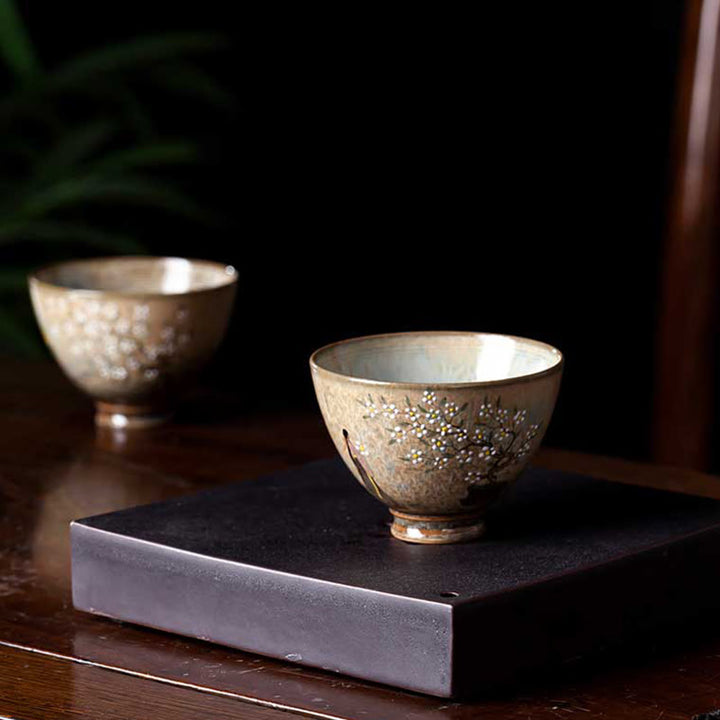 Buddha Stones Jingdezhen Hand Painted Ru Kiln Porcelain Hanfu Girl Flower Ceramic Teacup Kung Fu Tea Cups - image 9