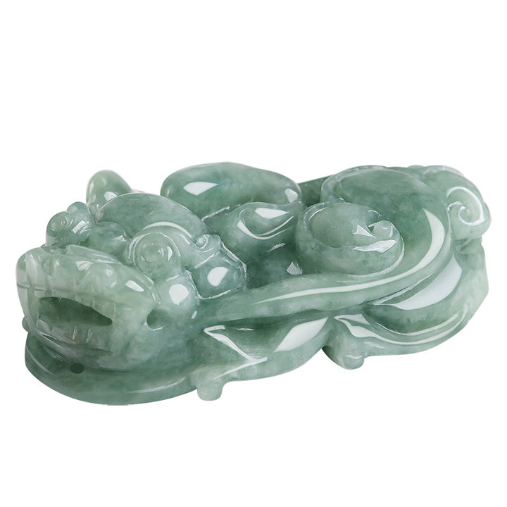 Buddha Stones Jade PiXiu Wealth Luck String Necklace Pendant - image 10