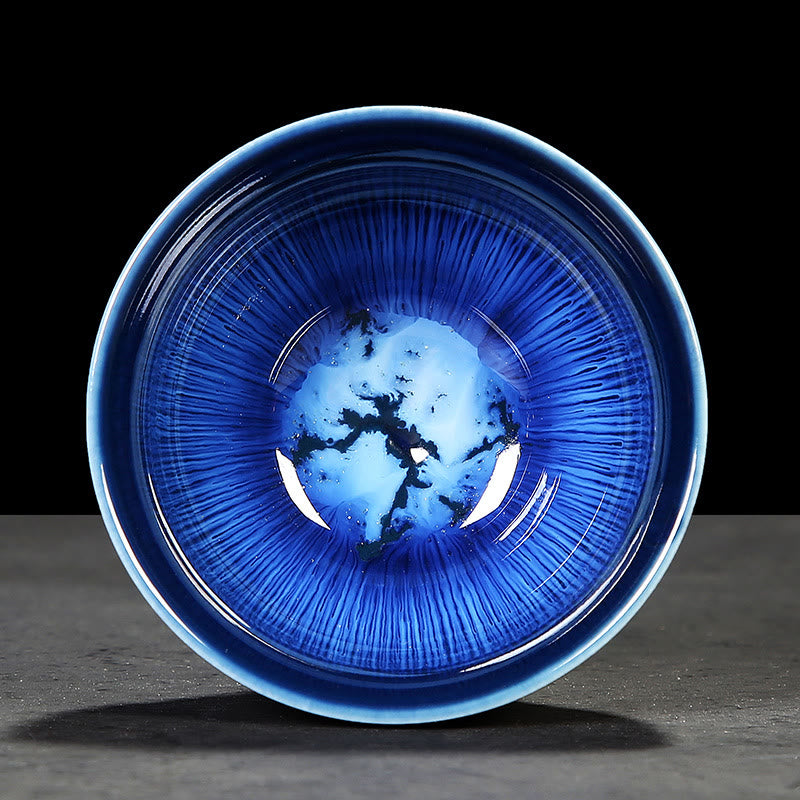 Buddha Stones Chinese Jianzhan Glaze Kiln Change Ceramic Teacup Tenmoku Kung Fu Tea Cup - image 0