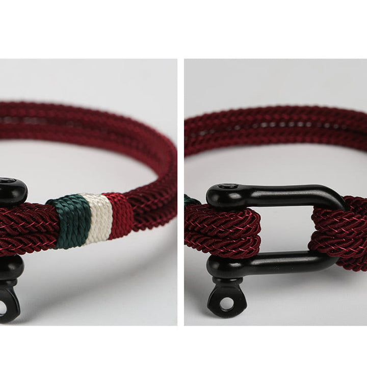 Buddha Stones Simple Design Luck Stainless Steel Buckle Bracelet - image 12