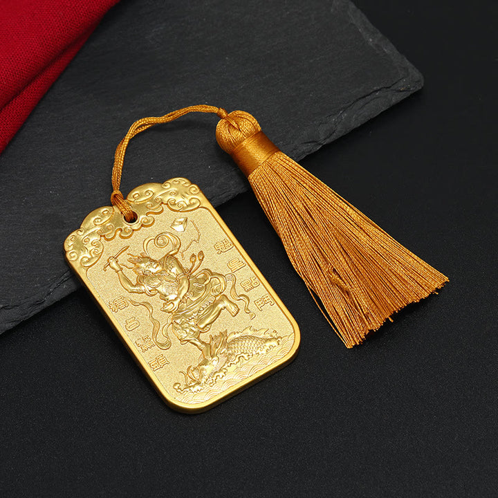 Buddha Stones Feng Shui Auspicious Star Wenchang Pen Pagoda Koi Fish Car Hanging Decoration - Auspicious Star&Koi Fish - Tassel - image 4