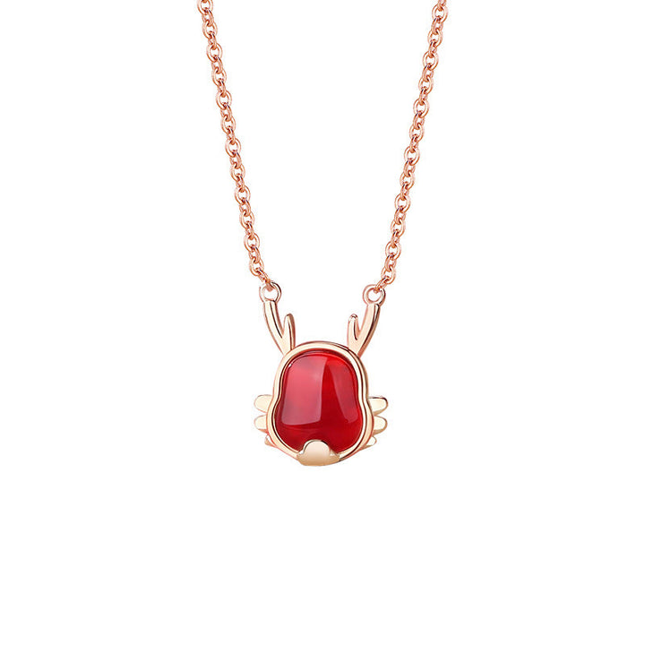 ❗❗❗A Flash Sale- Buddha Stones 925 Sterling Silver Year of the Dragon Natural Red Agate Dragon Attract Fortune Fu Character Strength Bracelet Necklace Pendant Earrings - image 8