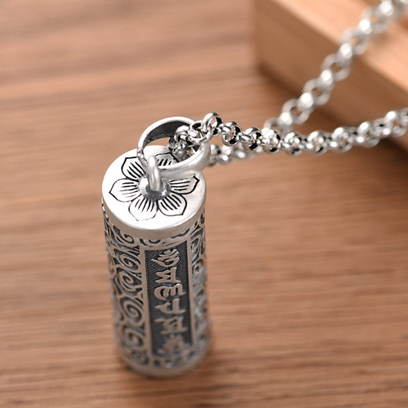 Buddha Stones Six True Words Protection Necklace Pendant - image 5
