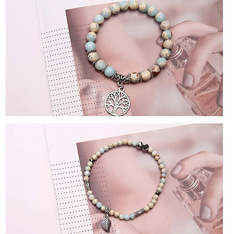 Buddha Stones Tree Of Life Turquoise Balance Bracelet - image 3