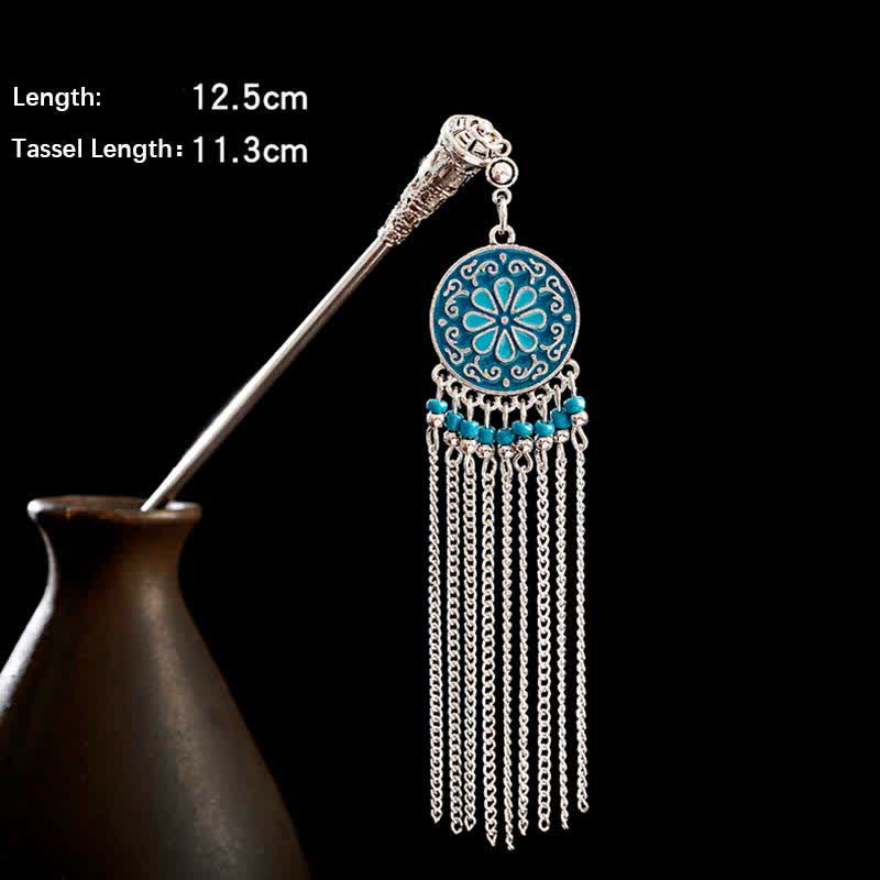 Water Drop Lily of the Valley Flowers Tassels Confidence Hairpin - image 29