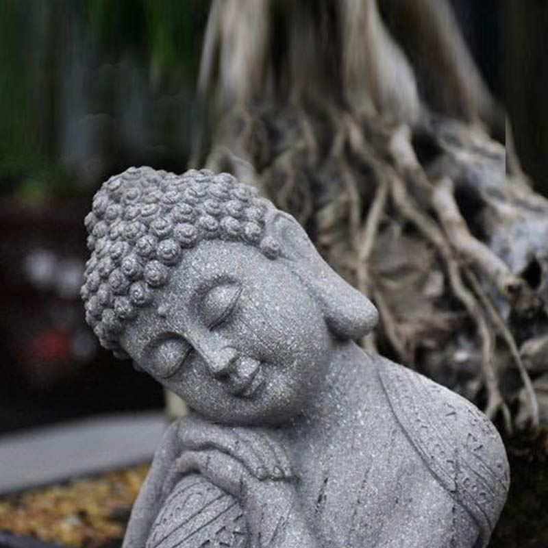 Buddha Stones Tibetan Meditation Buddha Blessing Resin Compassion Serenity Home Decoration - image 6