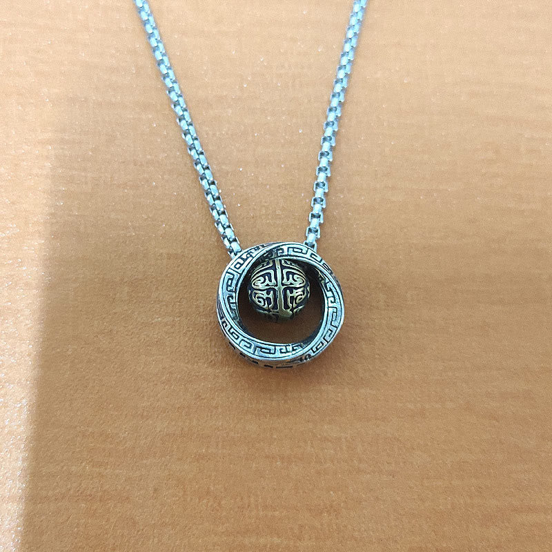 Buddha Stones Mobius Lucky Bead Copper Wealth Necklace Pendant - image 7