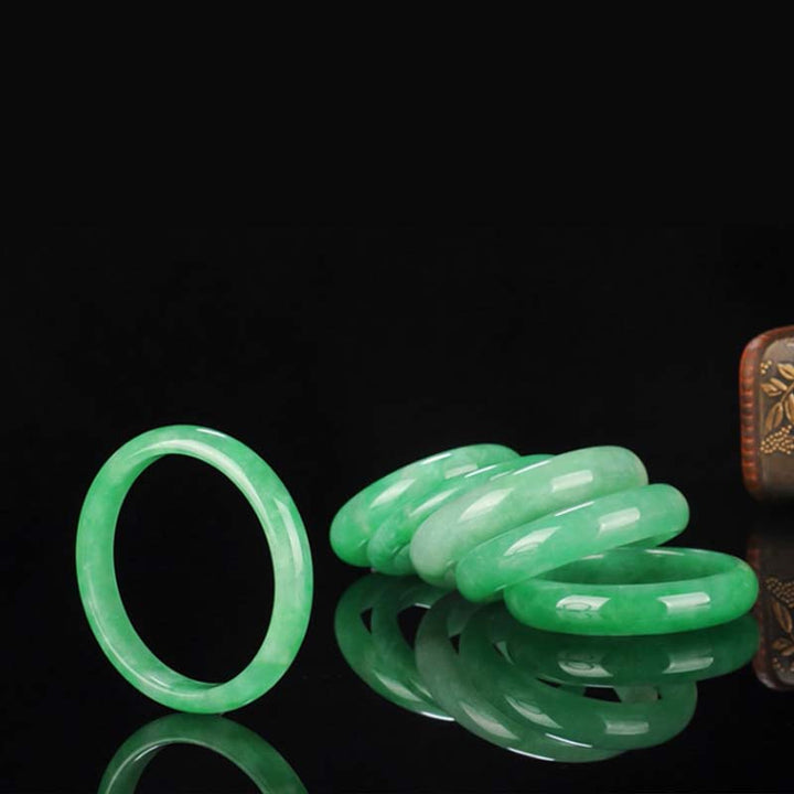 Buddha Stones Quartzite Jade Healing Abundance Protection Bracelet Bangle - image 8