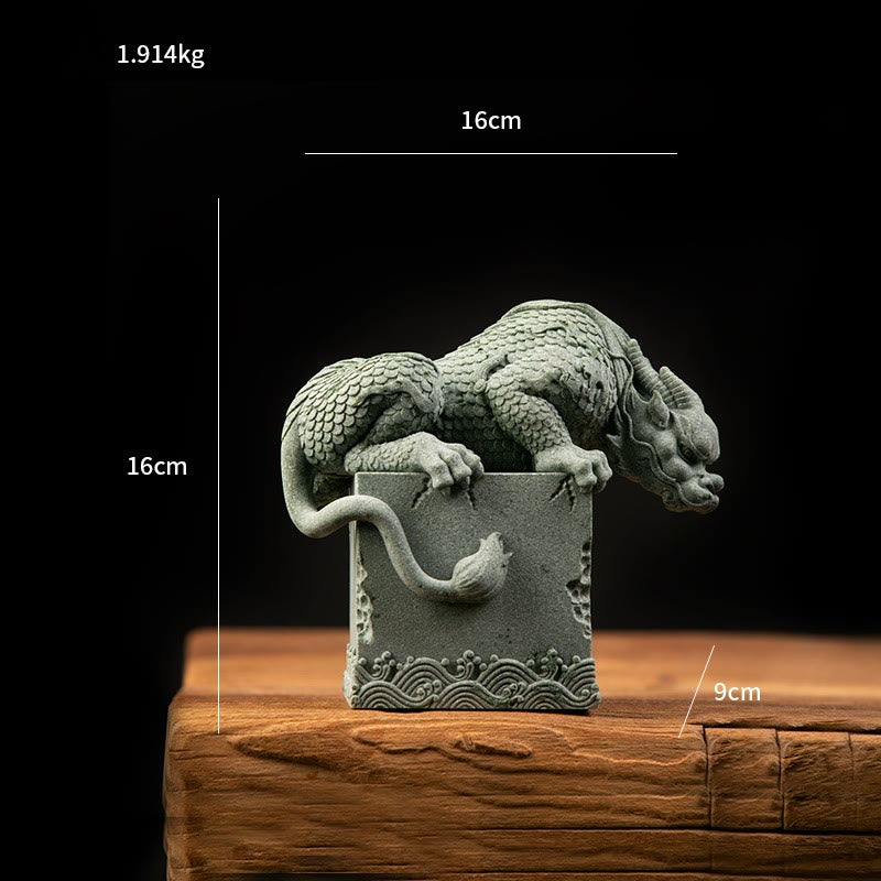 Buddha Stones Feng Shui Standing Sitting Dragon Success Luck Home Decoration - image 20