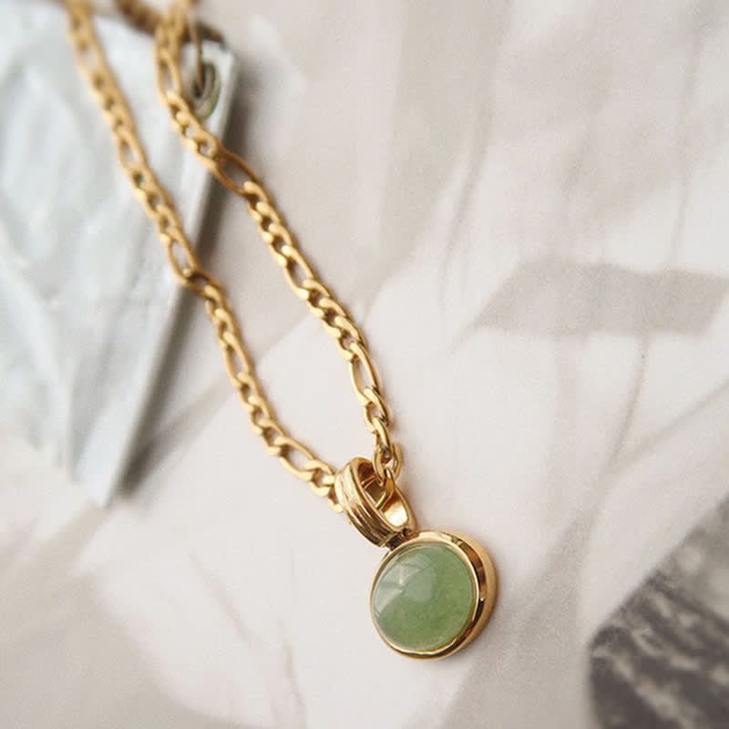Oval Turquoise Strength Titanium Steel Necklace Pendant - image 8