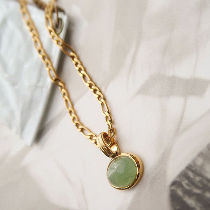 Oval Turquoise Strength Titanium Steel Necklace Pendant - image 8