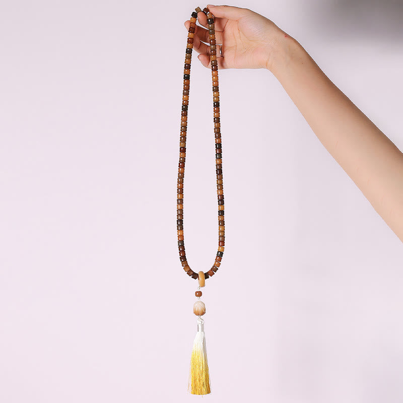 Buddha Stones 108 Mala Beads Bodhi Seed Buddha Hand Lotus Engraved Harmony Bracelet - image 7