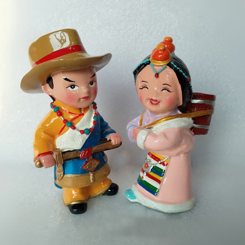 Buddha Stones Hand Painted Tibetan Figures Creative Home Office Car Decoration Ornament - image 4