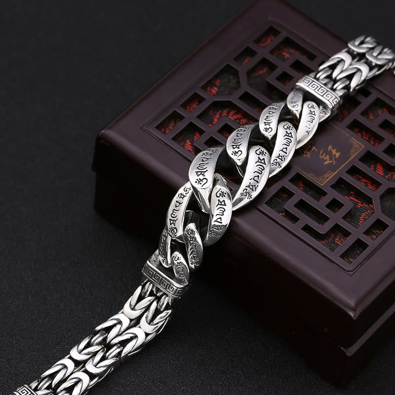Buddha Stones Om Mani Padme Hum Engraved Peace Purity Bracelet - image 3
