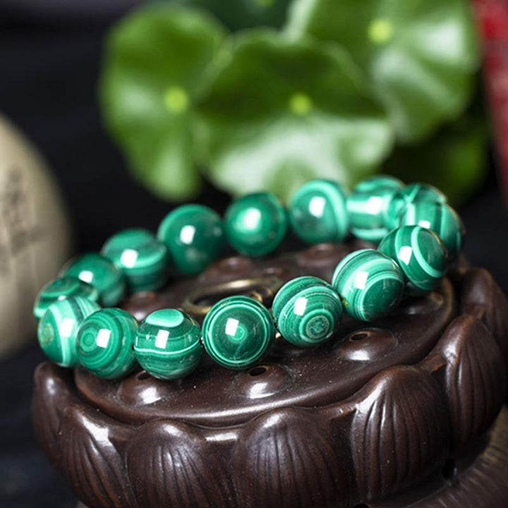 Buddha Stones Natural Malachite Protection Calmness Bracelet - image 22