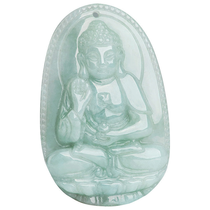 Buddha Stones Chinese Zodiac Natal Buddha Jade Wealth Prosperity Necklace Pendant - image 17