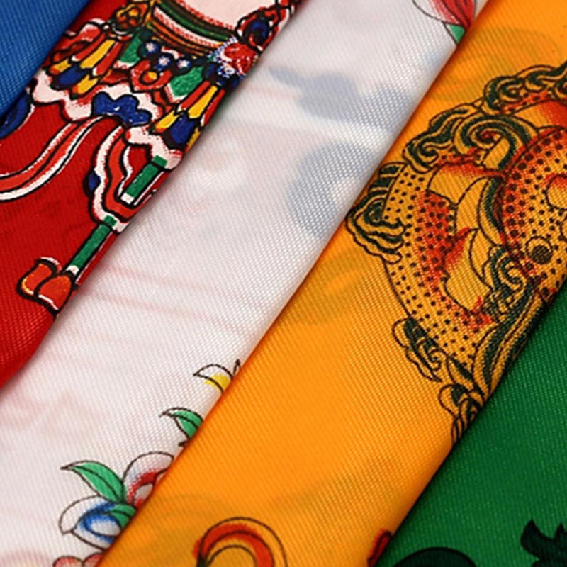 Buddha Stones Tibetan Lucky Blessing 5 Colors Khata Decoration - image 15