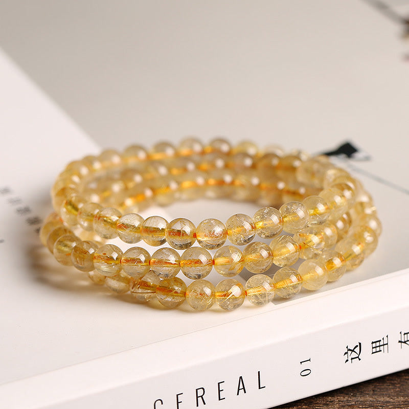 Buddha Stones Natural Citrine Prosperity Protection Bracelet - image 1