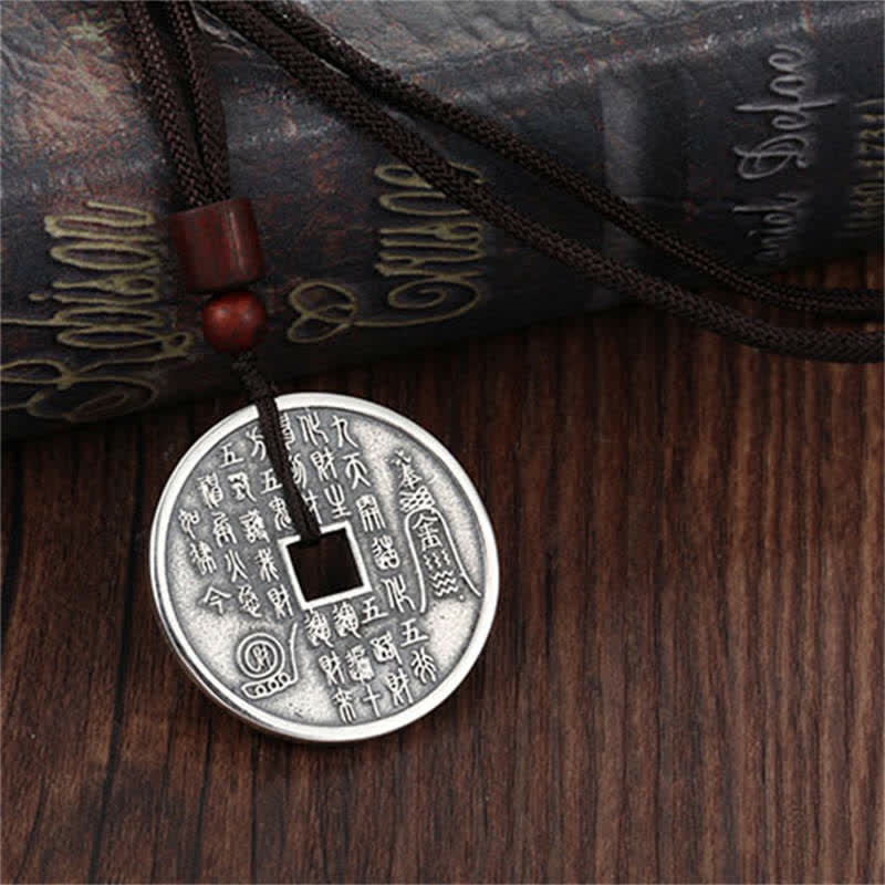 Buddha Stones Bagua Yin Yang Copper Coin Star Balance Energy Necklace Pendant - image 7