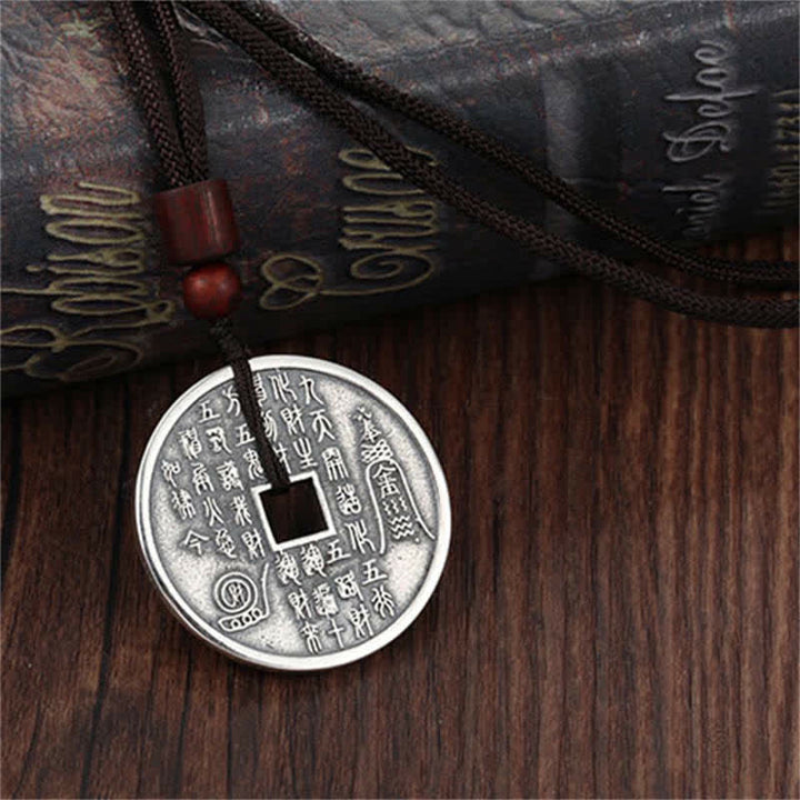 Buddha Stones Bagua Yin Yang Copper Coin Star Balance Energy Necklace Pendant - image 7