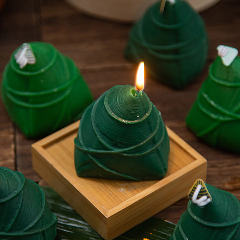 Buddha Stones Dragon Boat Festival Zongzi Pattern Scented Candle Gift For Family Friends - image 5