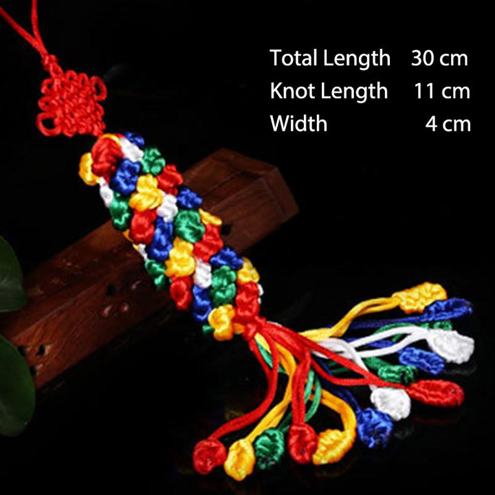 Buddha Stones Tibetan Blessing Lucky Vajra Knot Decoration - 6 - image 6