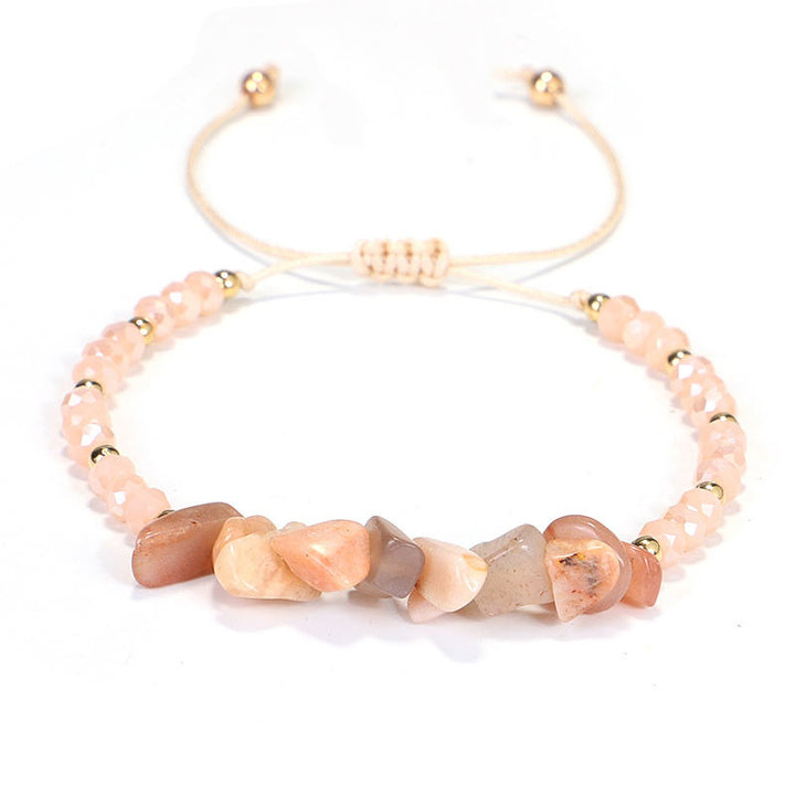 Buddha Stones Amethyst Purify Knit Bracelet - Pink Crystal - image 3