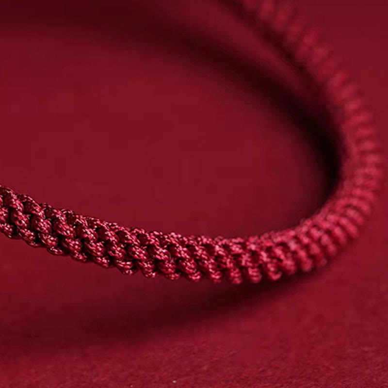 Buddha Stones Natural Cinnabar King Kong Knot Blessing String Bracelet - image 7