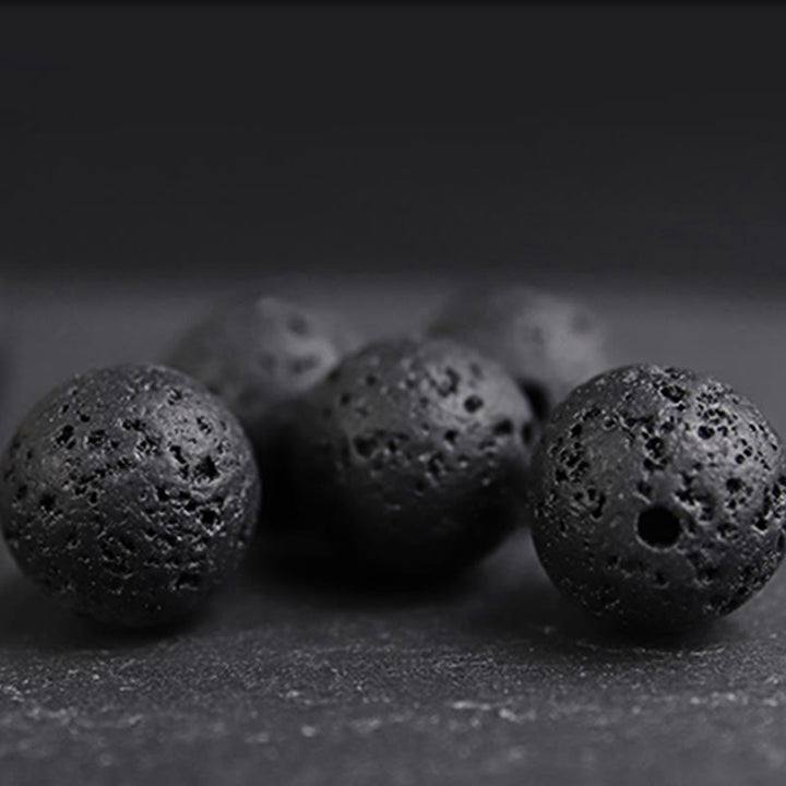 Buddha Stones "Wishing Strength to Rise from Within" Lava Rock Bracelet Includes Gift Message Card - image 11