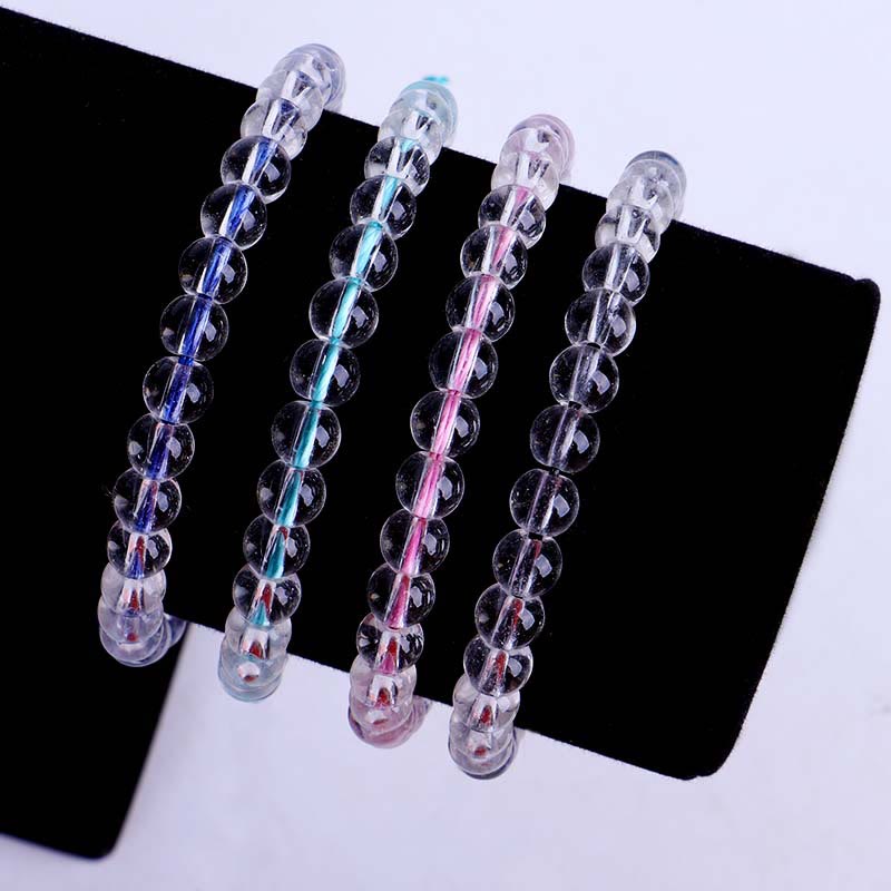 Buddha Stones Handmade Glass Beads Braided String Adjustable Bracelet - image 1