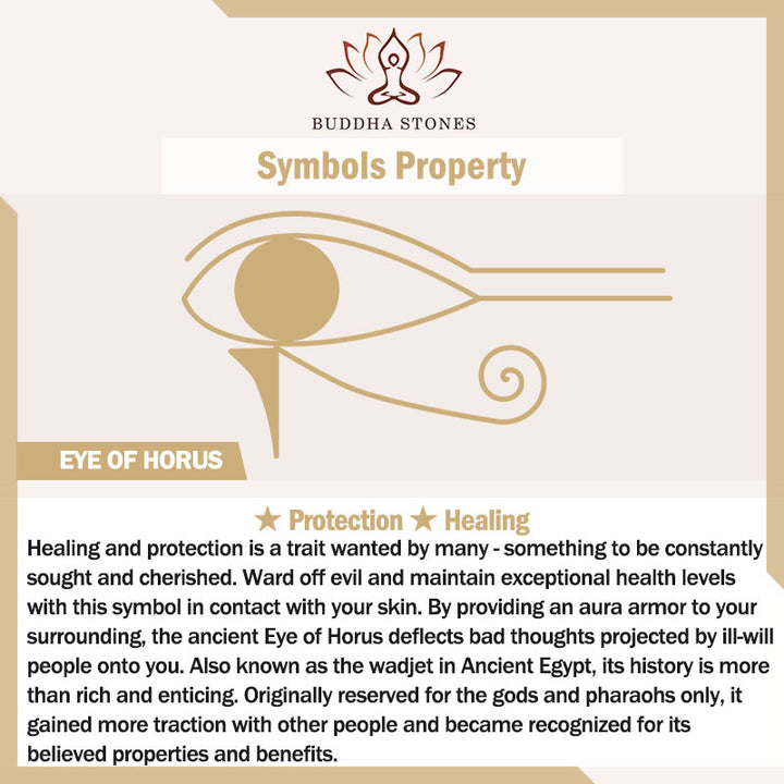 Buddha Stones Eye of Horus Protection Necklace Pendant - image 8
