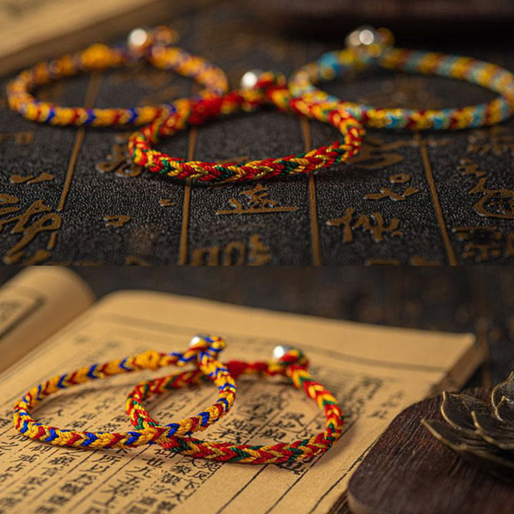 Buddha Stones "May you be good fortune and success" Lucky Multicolored Bracelet - image 4