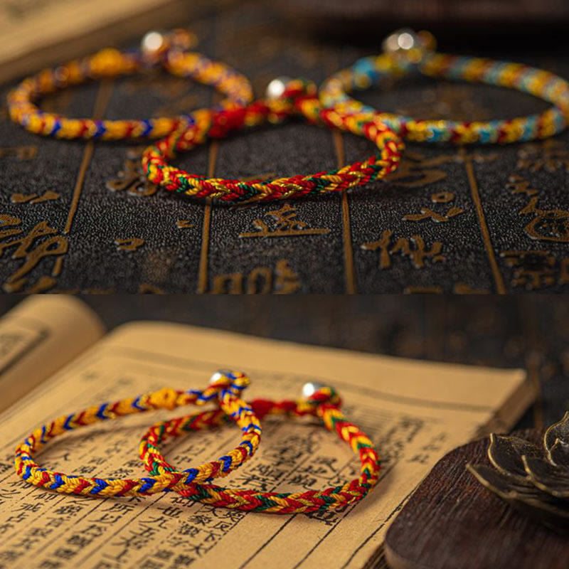 Buddha Stones "May you be good fortune and success" Lucky Multicolored Bracelet - image 4