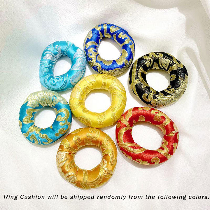 Buddha Stones Tibetan Singing Bowl Handcraft Cushion Decoration - image 11