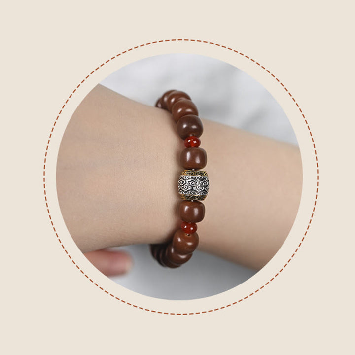 Buddha Stones Bodhi Seed Auspicious Cloud Fu Character Bead Peace Bracelet - image 14