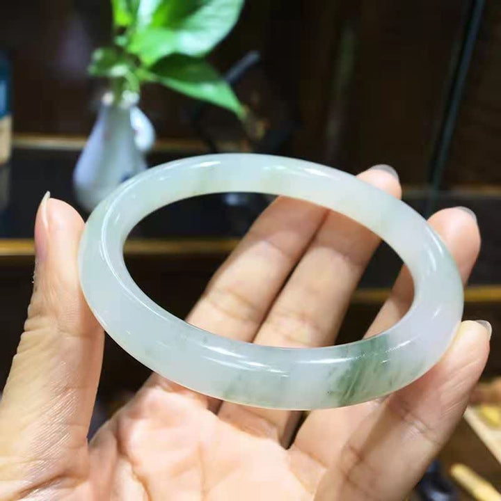 Buddha Stones Jade Abundance Luck Blessing Bracelet Bangle - image 3