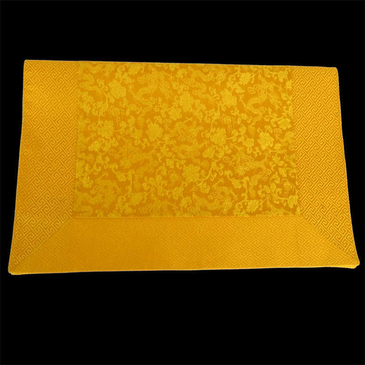 Prayer Altar Flower Dragon Pattern Tibetan Auspicious Symbols Jacquard Mat - image 4