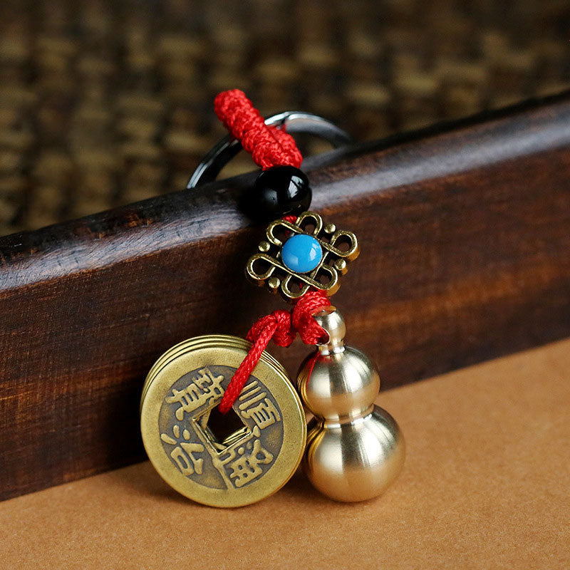 Feng Shui Copper Healing Luck Keychain Decoration - image 0