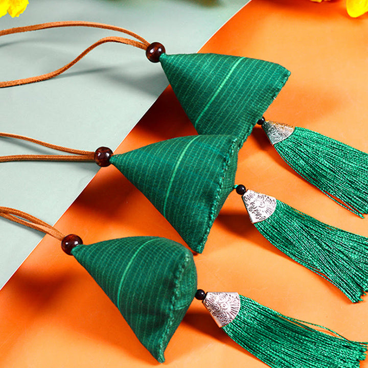 Buddha Stones Dragon Boat Festival Zongzi Pattern Sachet Protection Tassel Hanging Decoration - image 3