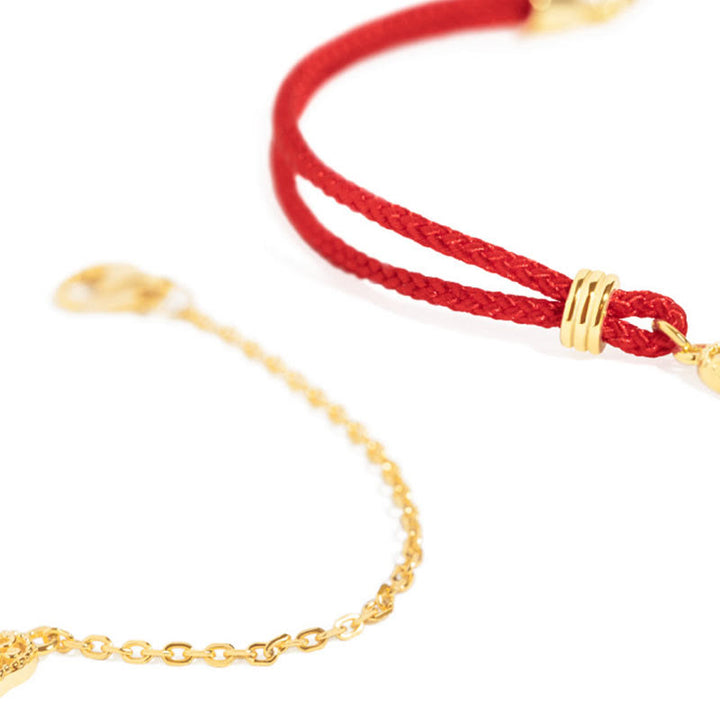 Buddha Stones Lock of Good Wishes Luck Strength Chain Bracelet - image 8
