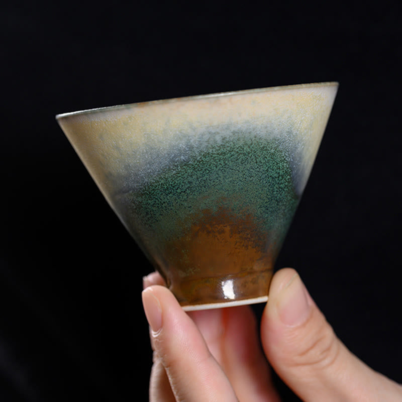 Buddha Stones Vintage Furnace Transmutation Kiln Porcelain Teacup Kung Fu Tea Cup - image 6